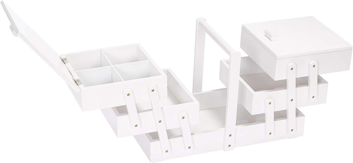 Prym 612581 Nähkasten/Nähkästchen Holz L, weiss