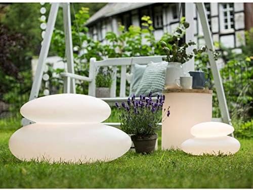 8 seasons design | Shining Stone Lampe E27, Polyethylen Weiss Ø 39 cm LED Ø 39 cm Weiss, LED Ø 39 cm