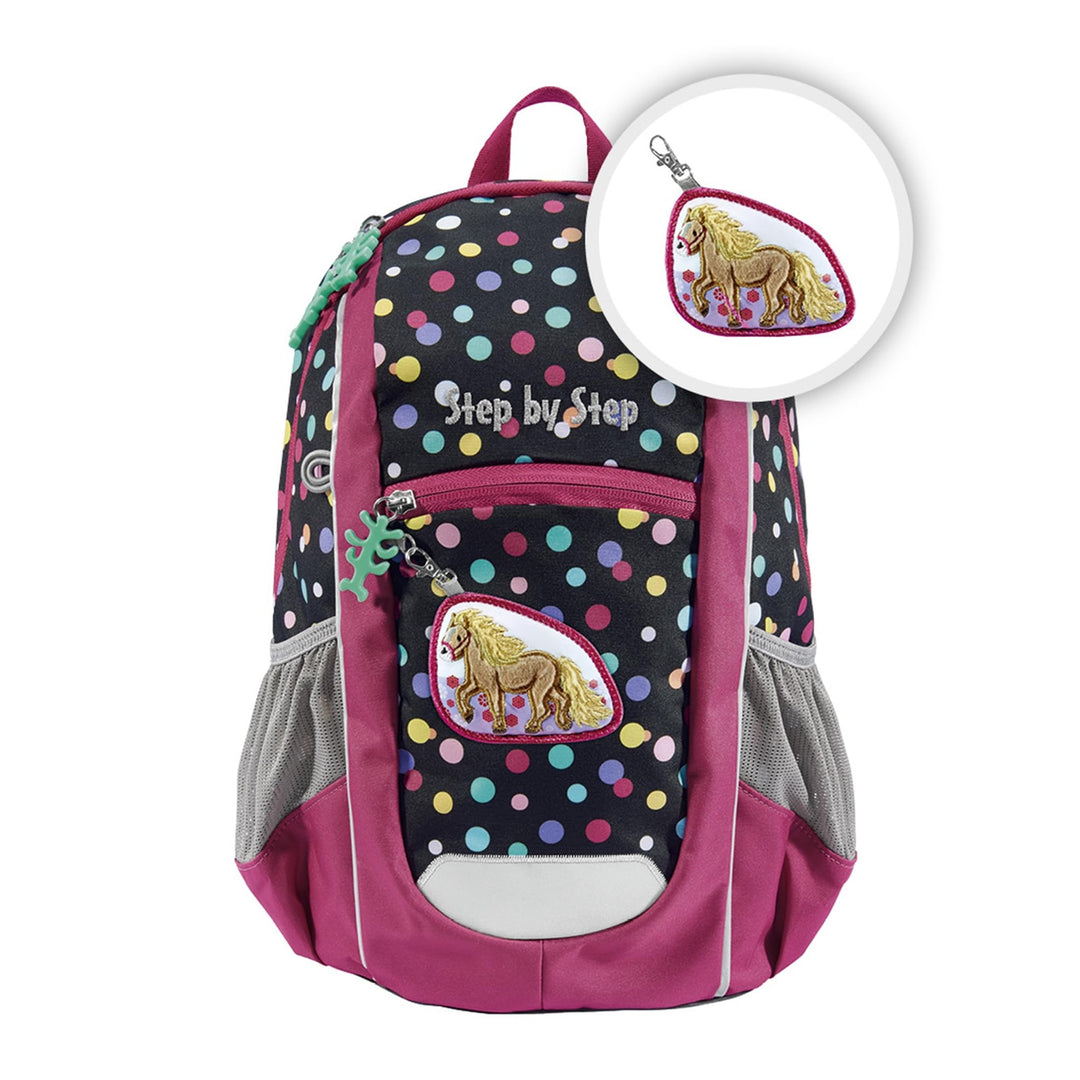 Step by Step Rucksack KIGA Maxi „Ponny Lotta“, separates Innenfach, ergonomischer Kinder Rucksack, h