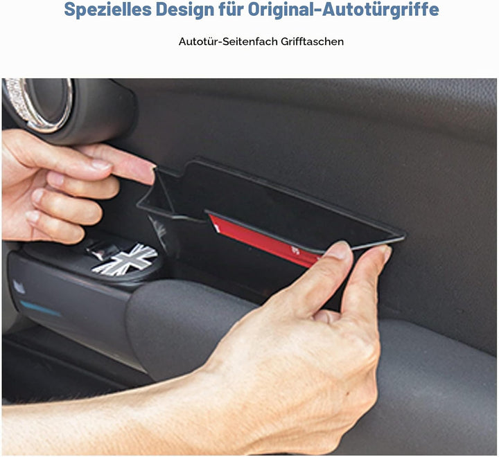 [2 Stück] CDEFG Kompatibel mit Mini Cooper F56 Auto Aufbewahrungsbox Autotür Innenrahmen Organizer A