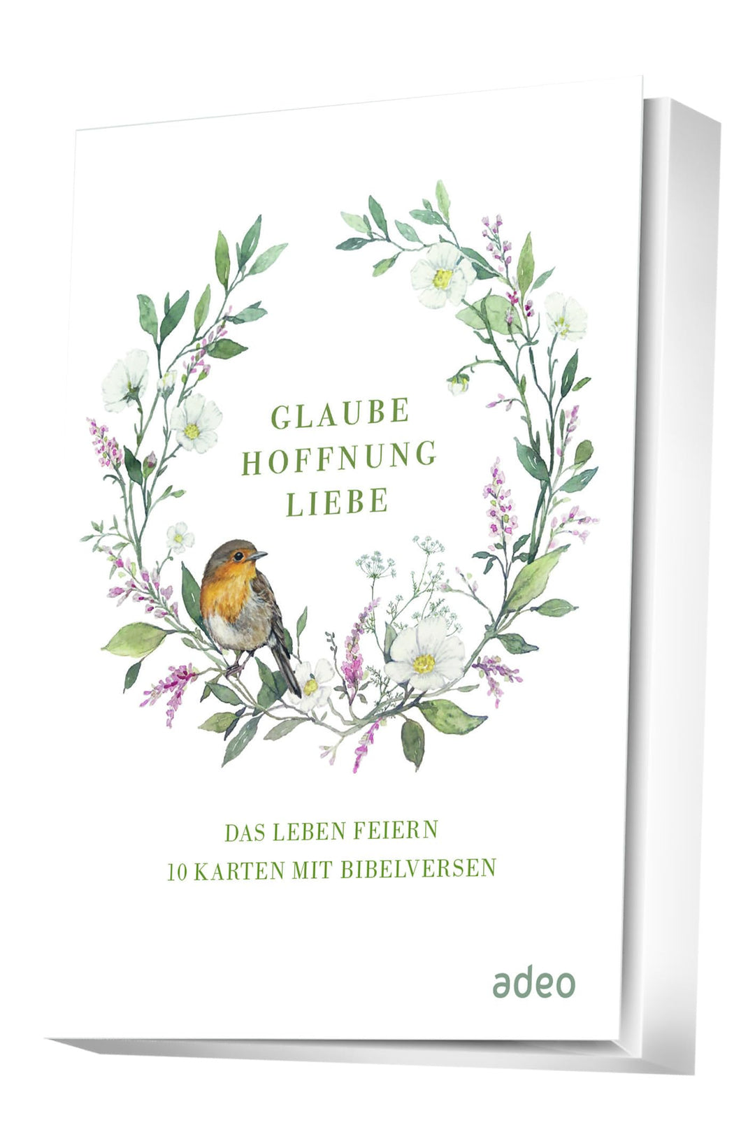 Glaube, Hoffnung, Liebe - Faltkarten-Set: Das Leben feiern - 10 Karten mit Bibelversen, Taschenbuch