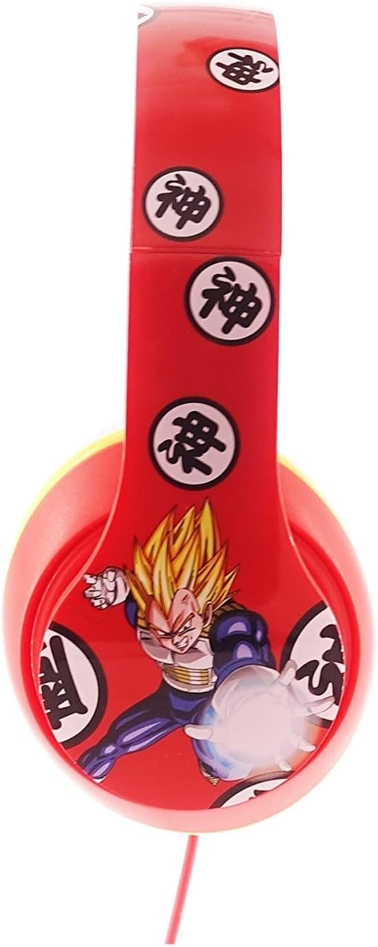 Teknofun Goku und Vegeta Kaio Kopfhörer Rot, 17cm