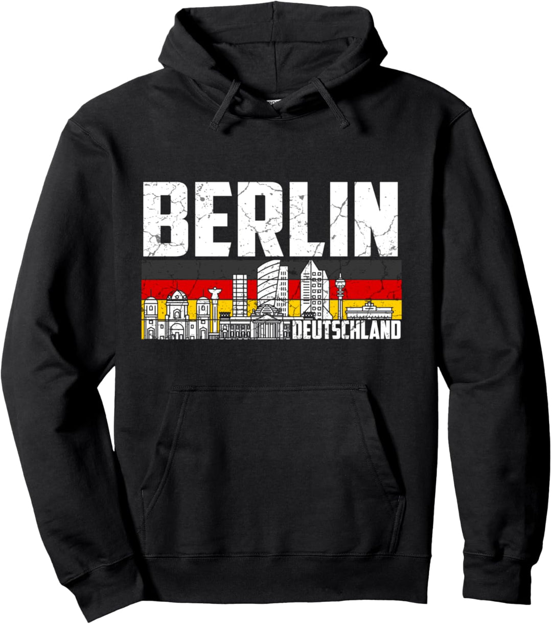 Mein Berlin Skyline Deutschland Heimat Stadt Souvenir Pullover Hoodie