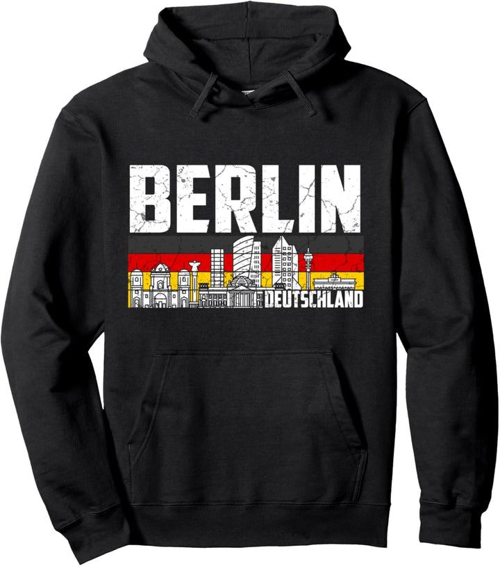 Mein Berlin Skyline Deutschland Heimat Stadt Souvenir Pullover Hoodie