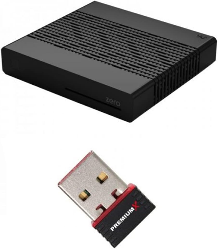 VU+ Zero Black Digital Sat TV Receiver 1x DVB-S2 Tuner SAT Linux FullHD HDMI 2X USB, 12V Externe Net