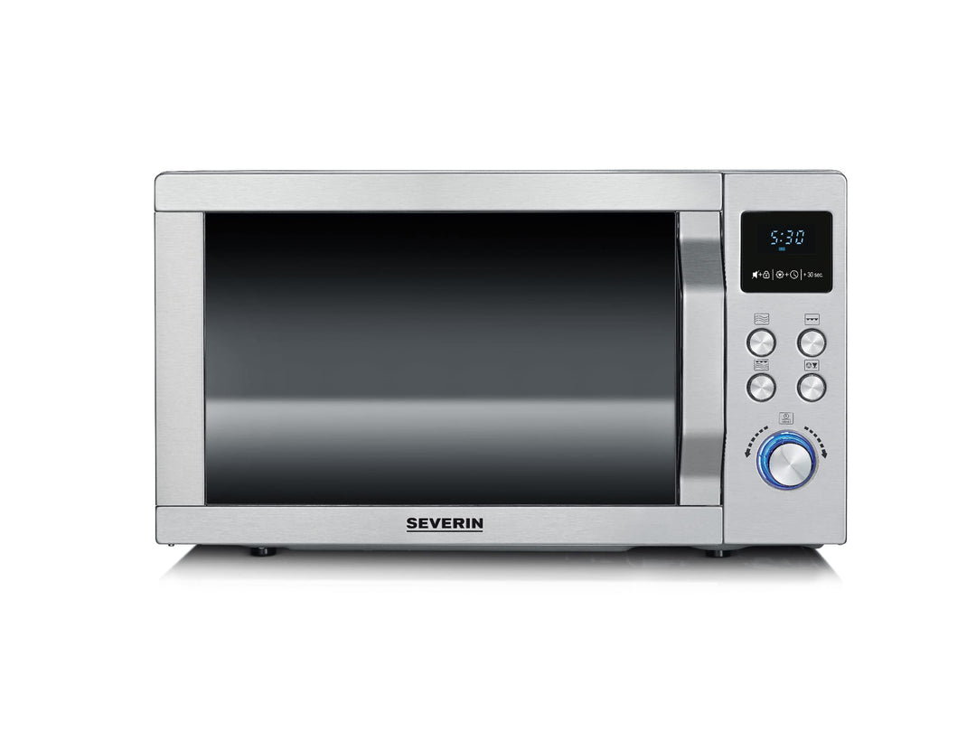 SEVERIN MW 7751 2-in-1 Mikrowelle (800 W, mit Grillfunktion, Inklusive Grillrost und Drehteller, Ø 2