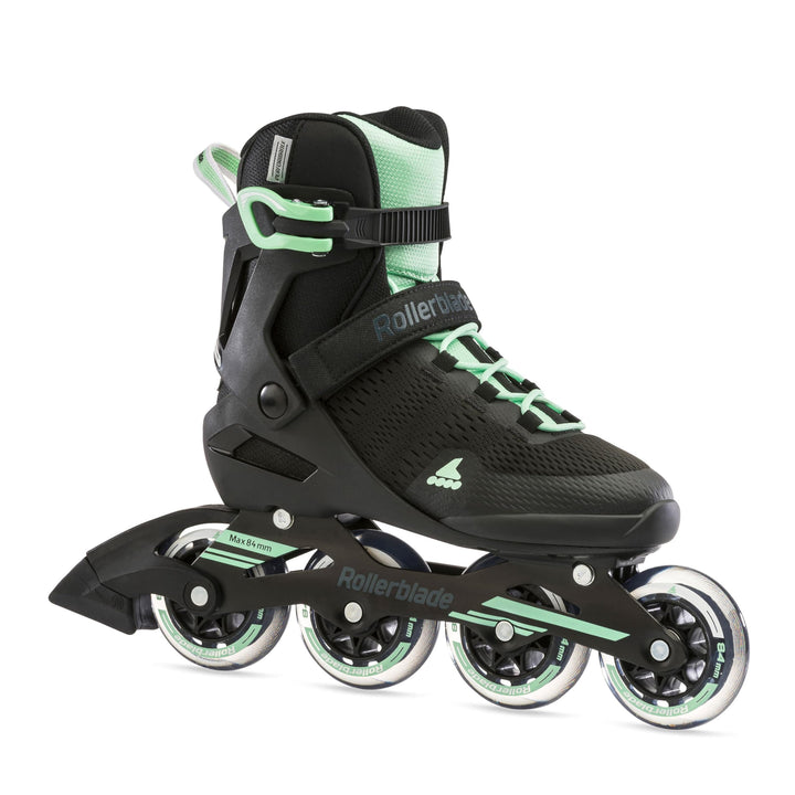 Rollerblade Spark 84 W, Inlineskates für Damen EU: 39 (UK: 6 / US: 8) Schwarz/Mint, EU: 39 (UK: 6 /