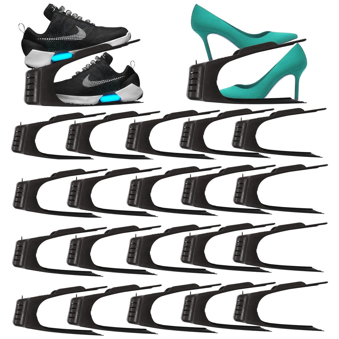 HAC24 20er Set Schuhe Organizer Aufbewahrung Schuhhalter Schuhstapler Schuhorganizer Schuhaufbewahru