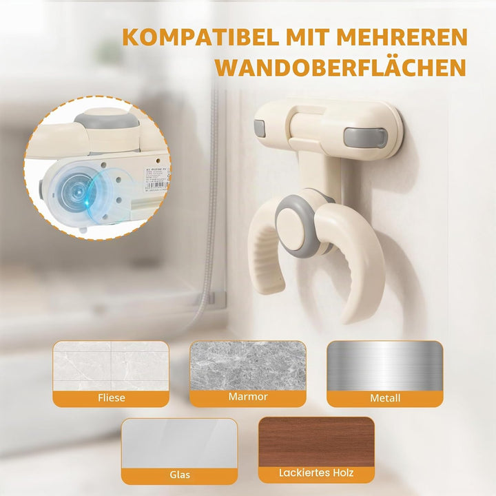 Baby Dusche Ständer Höhenverstellbar 26–35cm | Rutschfester Duschständer mit Sicherheitsgriff , Klap