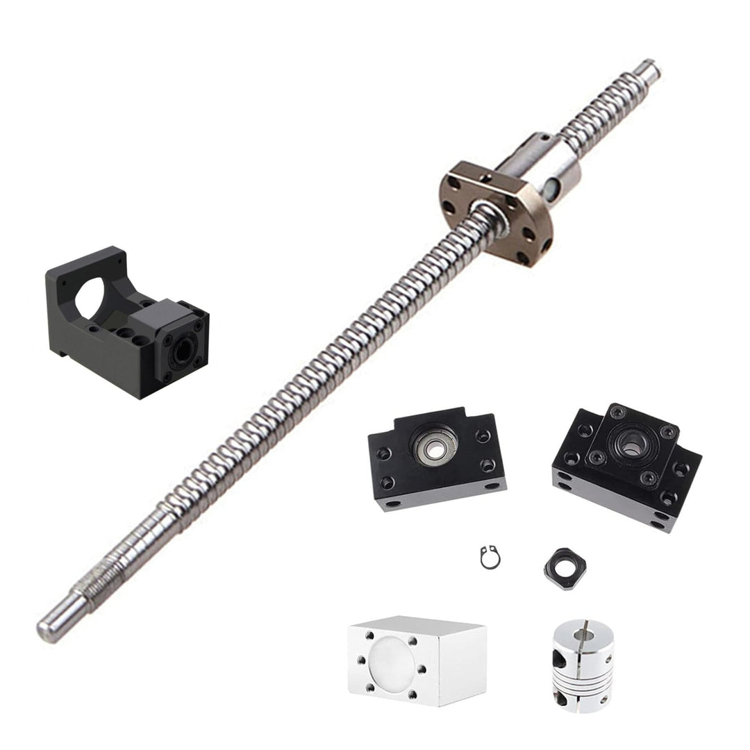 GooEquip SFU1204 Kugelumlaufspindel 350mm mit Halterung für Nema 23 Schrittmotor, BK10 / BF10 Unters