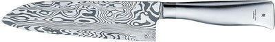 WMF Grand Gourmet Damastmesser, Santoku Messer 32 cm, Made in Germany, Damaststahl 120-lagig, Perfor