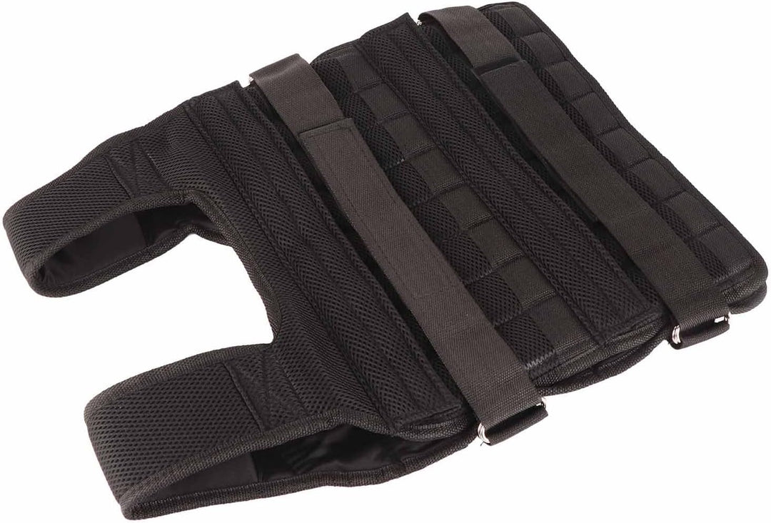 Greensen Gewichtete Weste 15KG für Krafttraining & Ausdauer, Atmungsaktive Netz-Weste mit 32 Sandtas