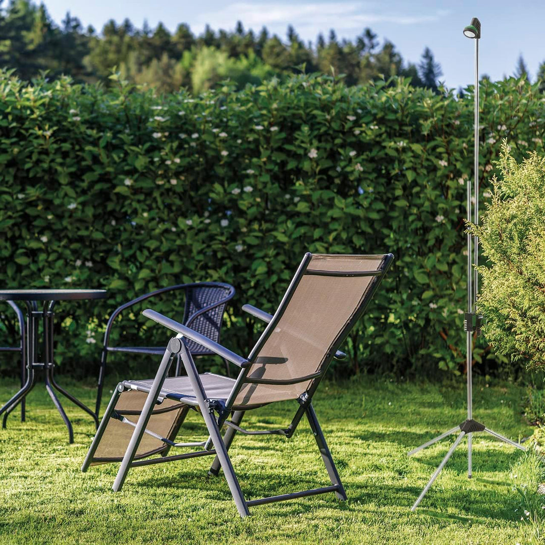 Amig - Verstellbare Aussendusche 1,35-2,35 m für Garten, Schwimmbäder oder Campingplätze | Tragbar u