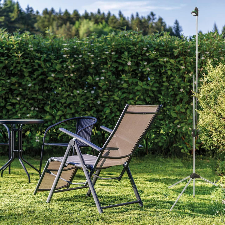 Amig - Verstellbare Aussendusche 1,35-2,35 m für Garten, Schwimmbäder oder Campingplätze | Tragbar u