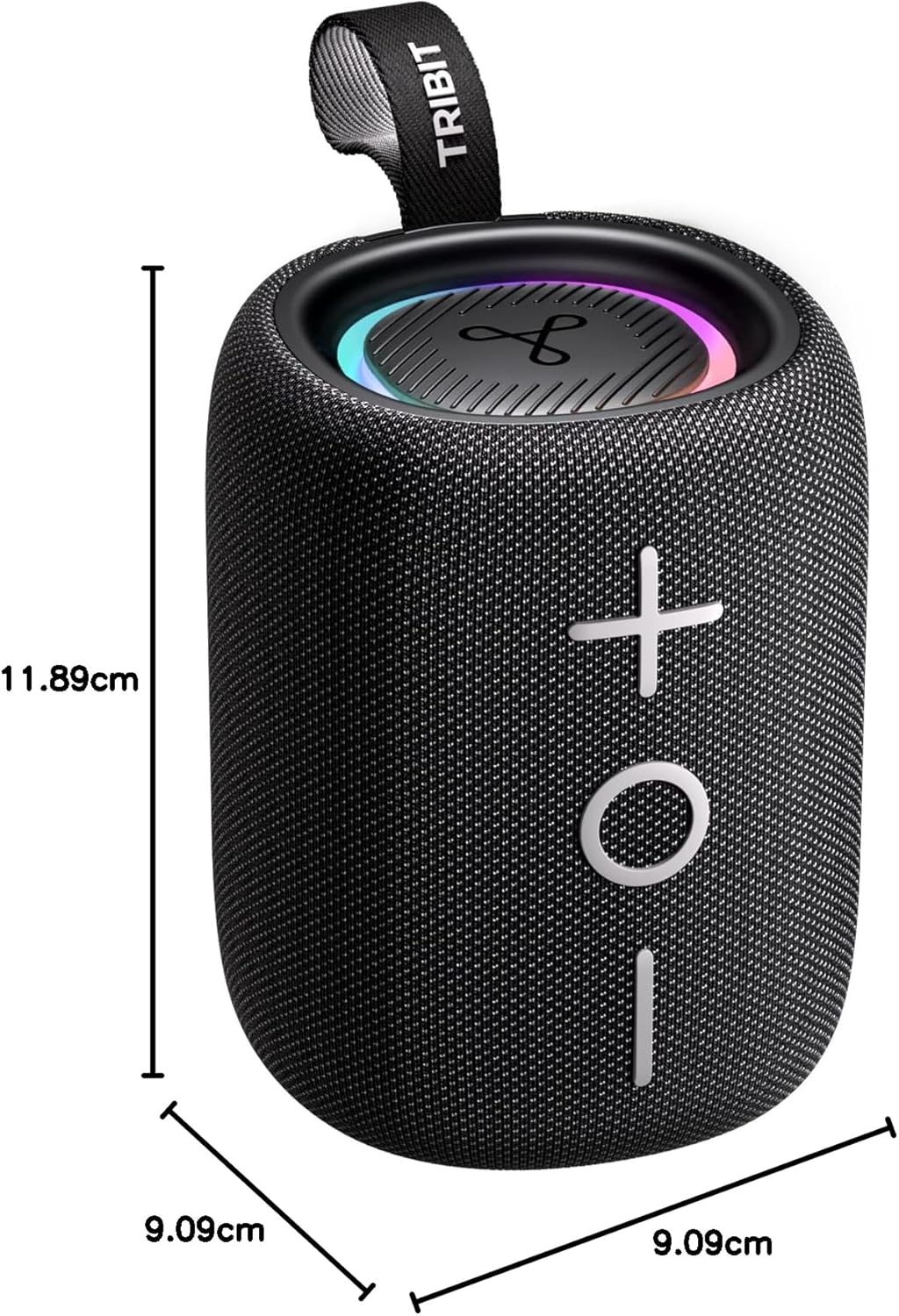 Tribit StormBox Mini+ Bluetooth-Lautsprecher 12W, 360°Raumklang, 12h Spielzeit, Bluetooth 5.4, IPX7,