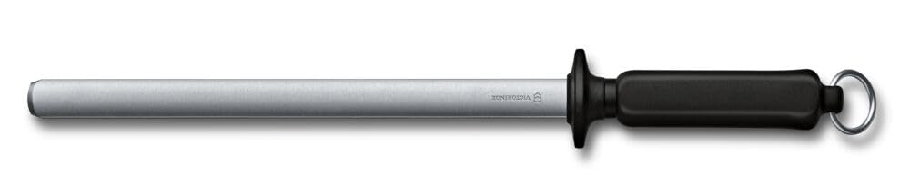 Victorinox Abziehstahl, Ovaler Wetzstahl zum Schärfen von Küchenmessern, 26 cm, Diamantbeschichtet,