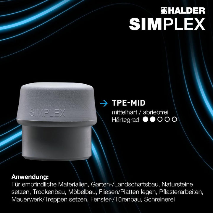SIMPLEX-Einsatz, TPE-mid, grau | D=80 mm | 3203.080, D=80 mm