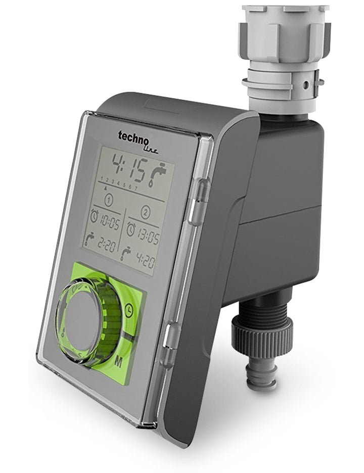 Technoline WZ 1000 Bewässerungscomputer Wasserzeitschaltuhren Bewässerungstimer Grau