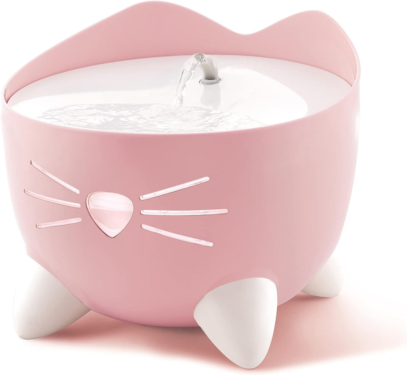 Catit Pixi Trinkbrunnen für Katzen, 2,5L, pink, 1 Stück (1er Pack) pink 1 Stück (1er Pack), pink 1 S