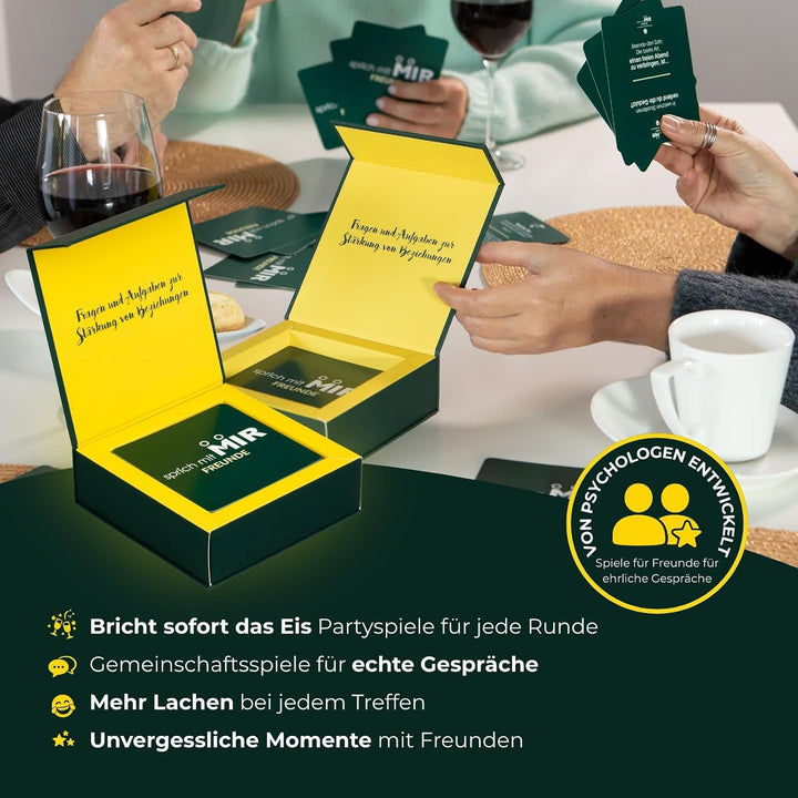 Spricht mit Mir - Erzählt Euch Mehr Spiel für Freunde - 55 Kartenspiele für Erwachsene - Partyspiele