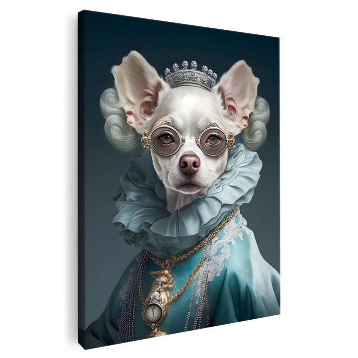 Artmazing | Chihuahuabild gross hochkant | Bilder Chihuahua modern auf Leinwand | Chihuahuabilder Mo