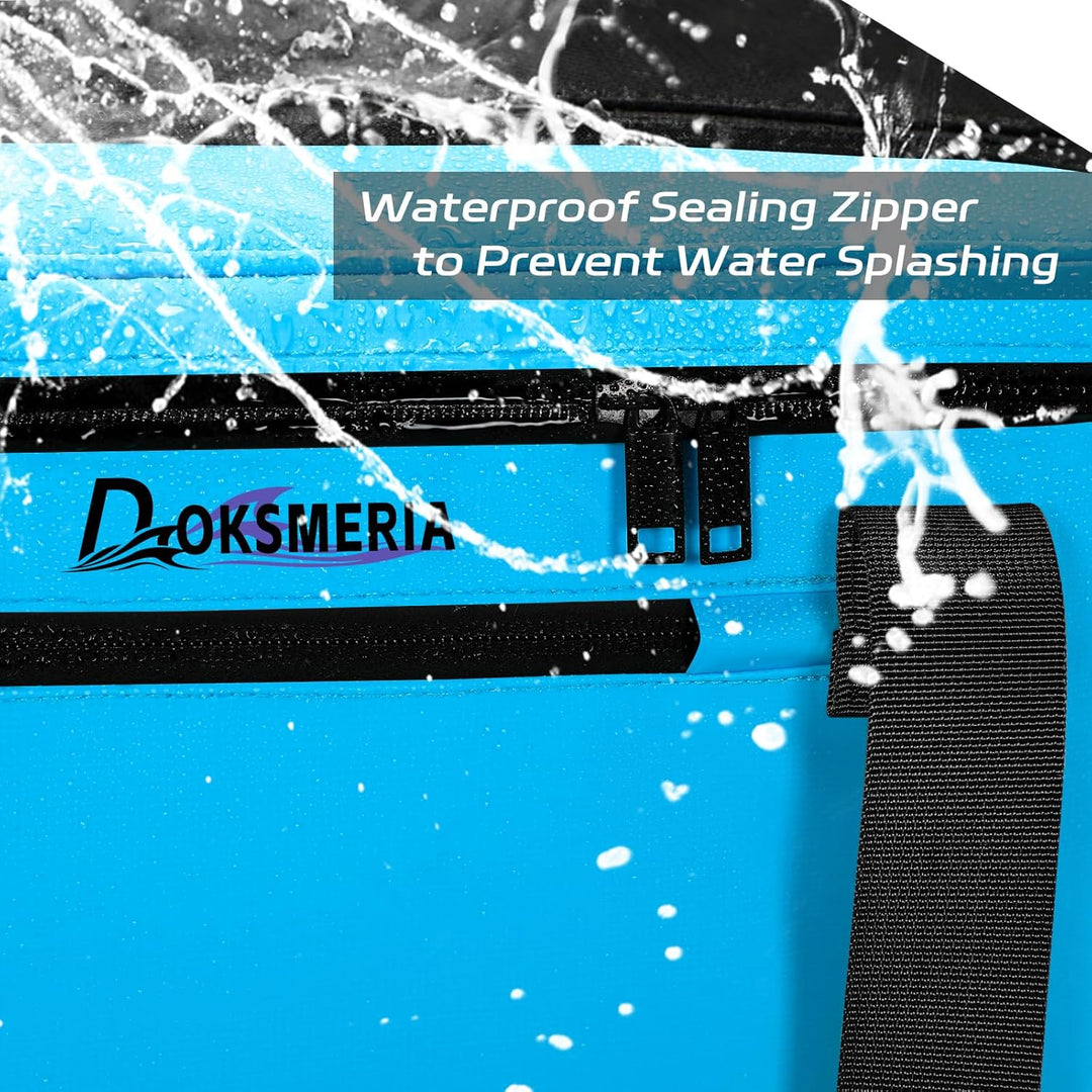 Paddle Board Cooler Wasserdicht, Super Capacity SUP Paddleboard Deck Cooler mit Schultergurt & 6 ela