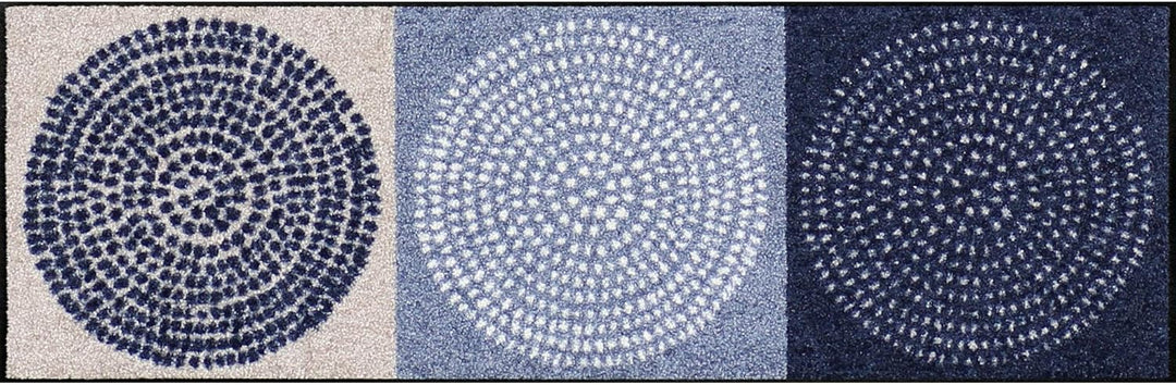 Salonloewe Fussmatte "Nestor" blau Grösse 25x75 cm 25 x 75 cm (Rechteckig) Blau, 25 x 75 cm (Rechtec