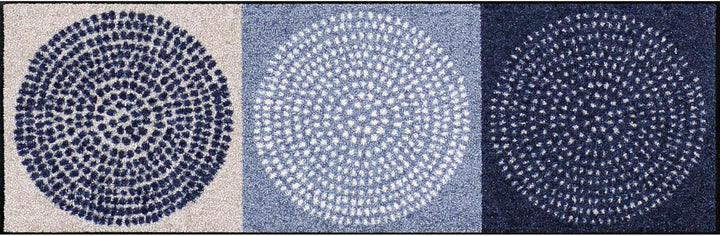 Salonloewe Fussmatte "Nestor" blau Grösse 25x75 cm 25 x 75 cm (Rechteckig) Blau, 25 x 75 cm (Rechtec