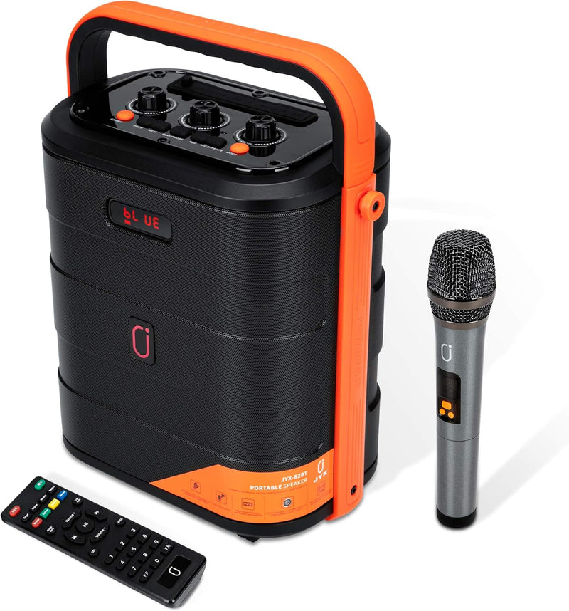 JYX Karaoke Anlage mit Drahtloses Mikrofon, Karaoke Maschine, Karaoke Lautsprecher Bluetooth System