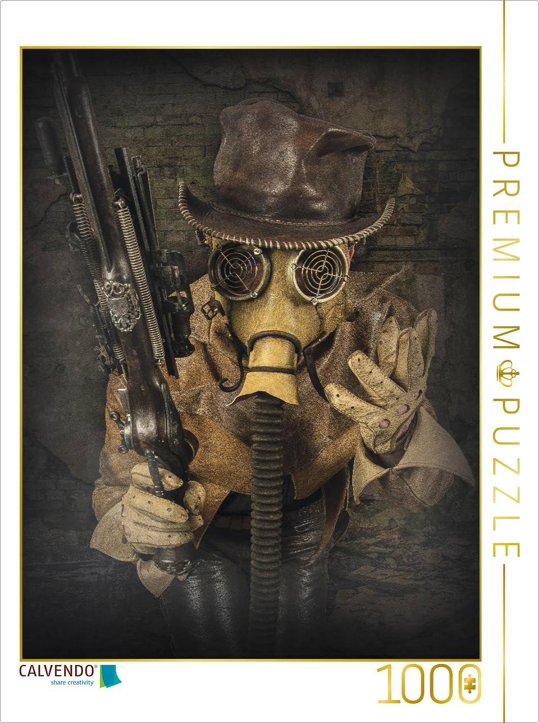 CALVENDO Puzzle Steampunk Leatherman 1000 Teile Lege-Grösse 48 x 64 cm Foto-Puzzle Bild von Steampun