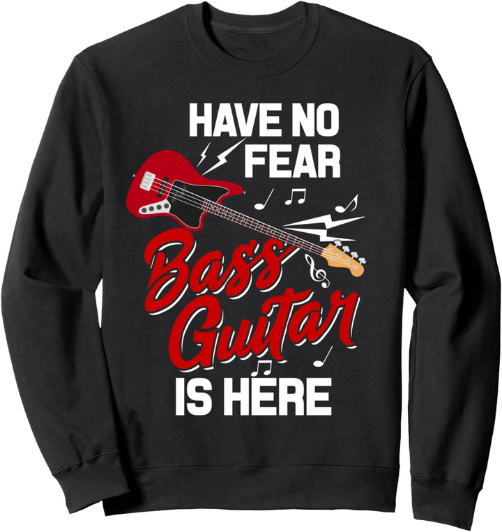 Bassist Musik Gitarre Bassisten Kleidung Motiv Herren Rock Sweatshirt