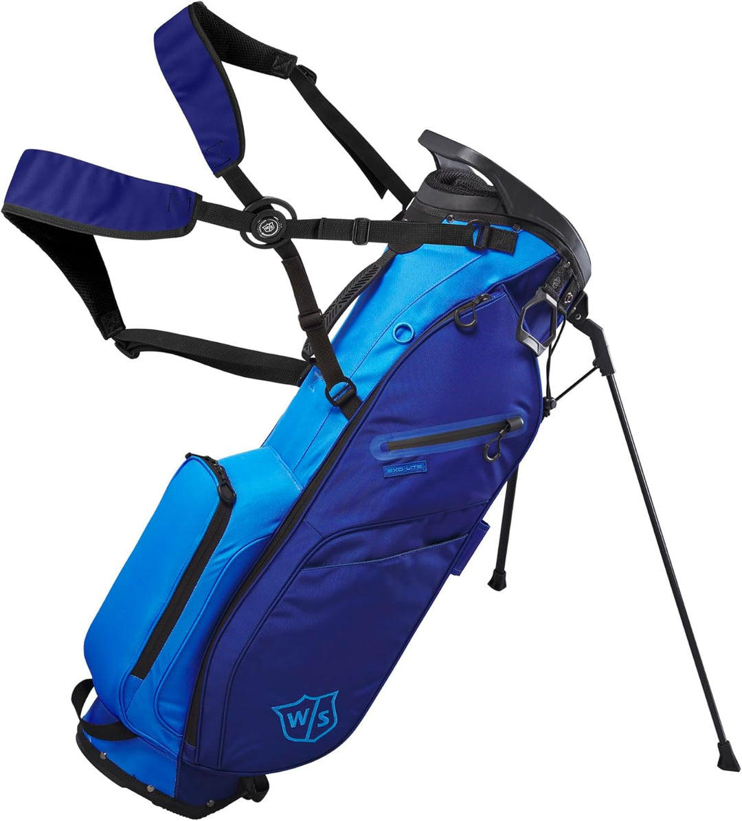 Wilson Unisex-Adult Exo Lite Golf Club Bag NS Dark Blue/ Light Blue, NS Dark Blue/ Light Blue