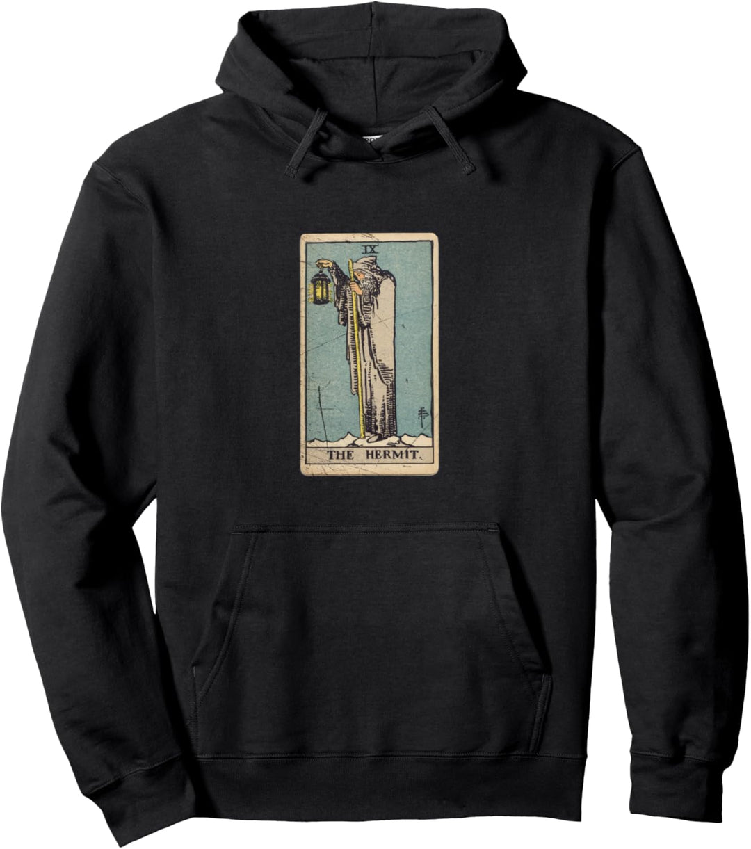 Occult Tarot The Hermit Gothic Grunge Satan Devil Vintage Pullover Hoodie