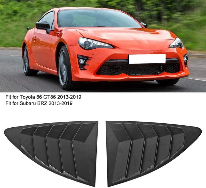 KIMISS Seitenfenster Luftschlitze, 2 Stück ABS Heckscheiben Luftschlitze Spoiler Panel Fit für 86 GT