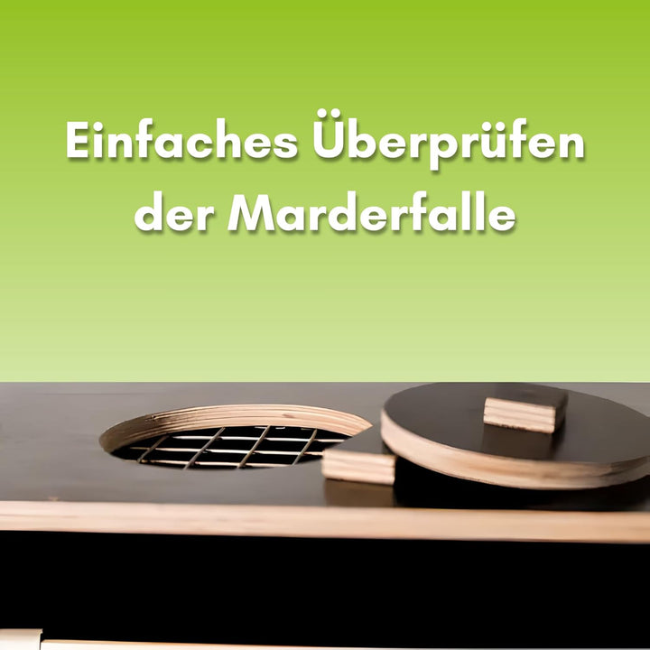 Marderfalle 83cm inkl Lockmittel Holzfalle Lebendfalle Kastenfalle Tierfalle Marderabwehr Falle Mard