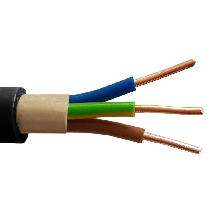 M&amp;G Techno 25m NYY-J 3x1,5 mm² Erdkabel Elektro Strom Kabel Kupfer eindrähtig Made in Germany 25m NY