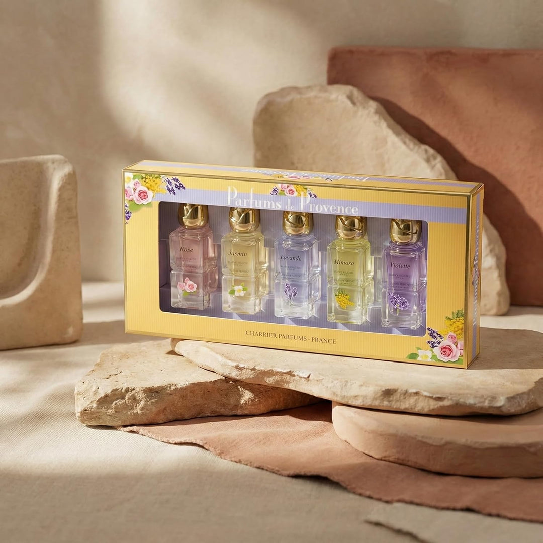 Charrier Parfums Geschenk-Set Provence von 5, Miniatures Eau de Toilette, 54 ml blumig 10.8 ml (5er