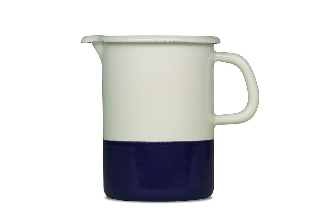 Riess, 0338-571, Küchenmass 1Liter, Emaille, Truehomeware, EDITION SARAH WIENER, Farbe Obers/Zwetsch