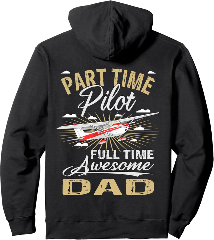 Pilot Flugzeugkapitän Flugzeug Papa Fliegen Flieger Pullover Hoodie