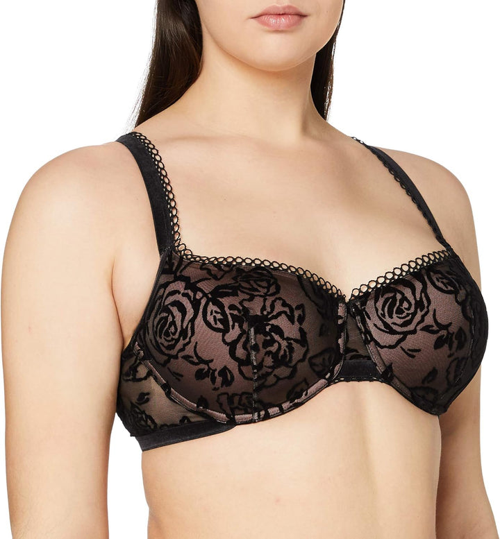 Triumph Damen Velvet Rose Spotlight WHP Geformter BH 65F Schwarz, 65F Schwarz