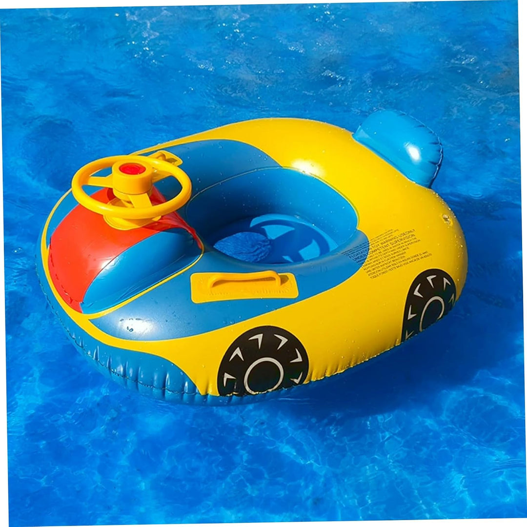 Baby aufblasbarer Pool Float Schwimmen Schwimmboot mit Lenkradhorn für Kinder Kleinkind aufblasbare