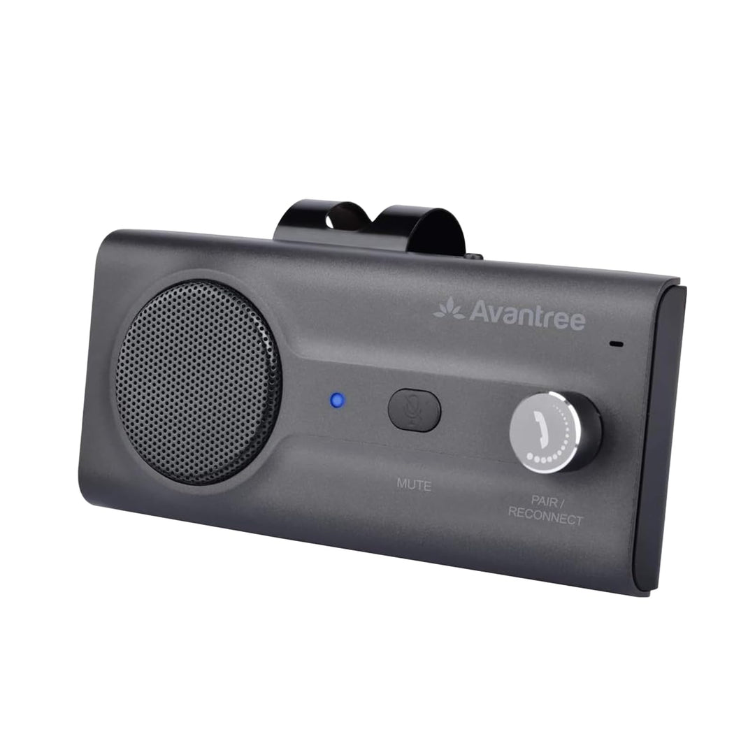 Avantree CK11 Kfz Bluetooth 5.0 Freisprecheinrichtung Freisprechanlage Car Kit für Sonnenblende, Lau