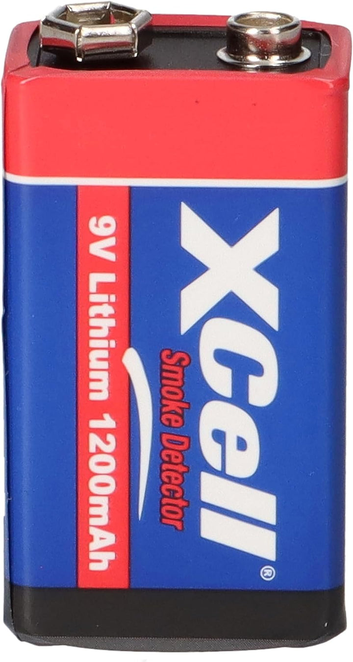 WSB Batterie Akkuman.de 10er Set 9V Block Lithium Hochleistungsbatterien für Rauchmelder 10 Stück
