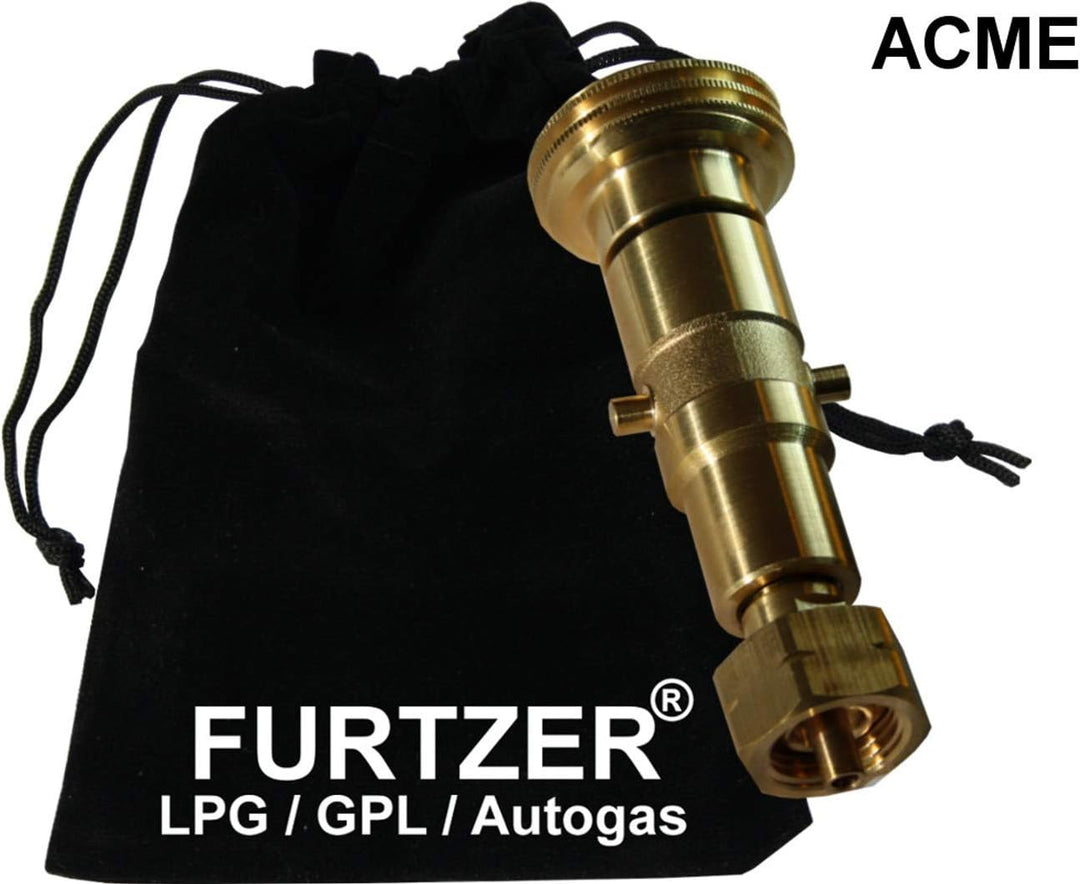 Furtzer LPG GPL Autogas Tankadapter Acme/Dish/EURONOZZLE/BAJONETT Gasflaschen Propangas lang Adapter
