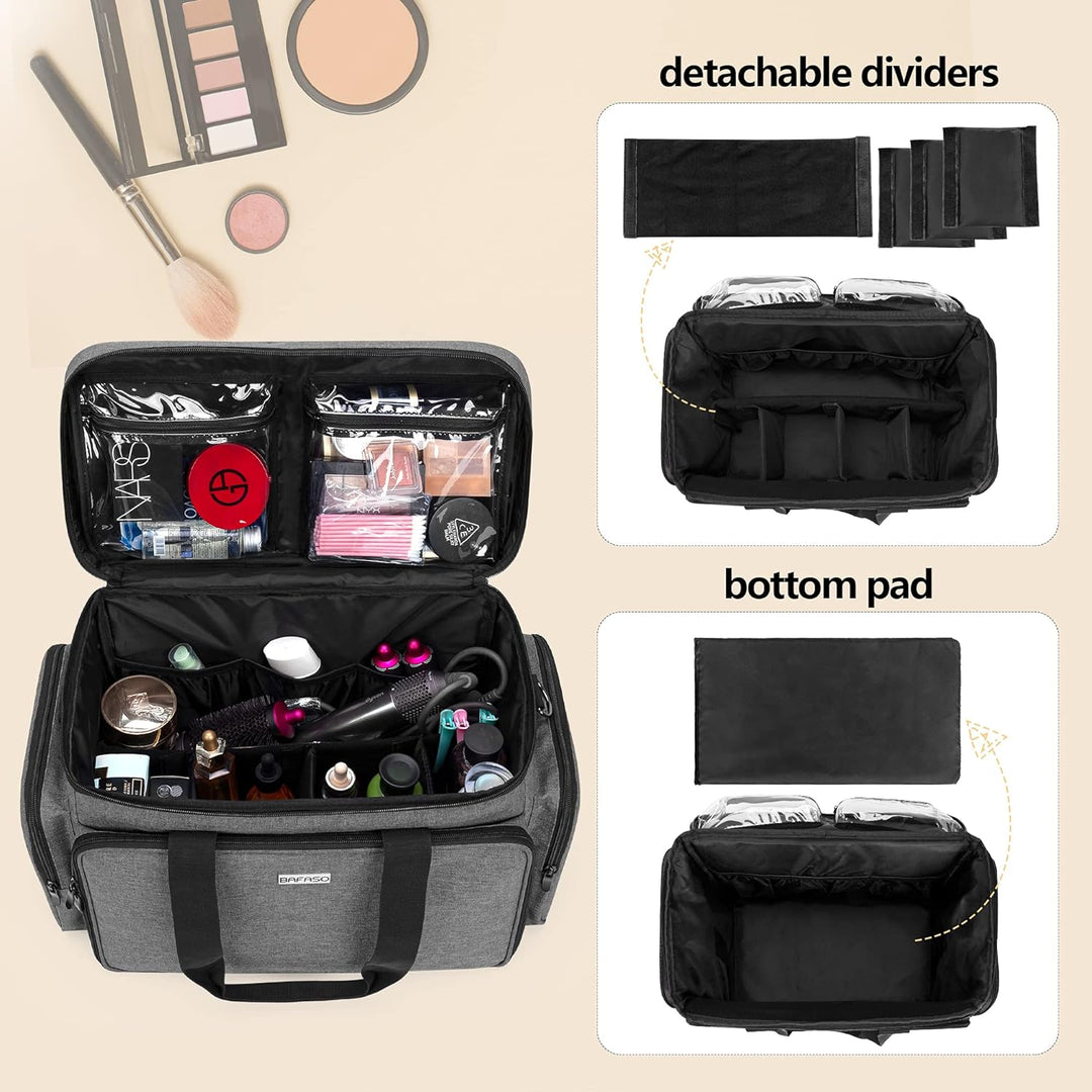 BAFASO Make Up Organizer Tasche, Kosmetik Aufbewahrung für Make Up, Grosse Kosmetiktasche für Make U