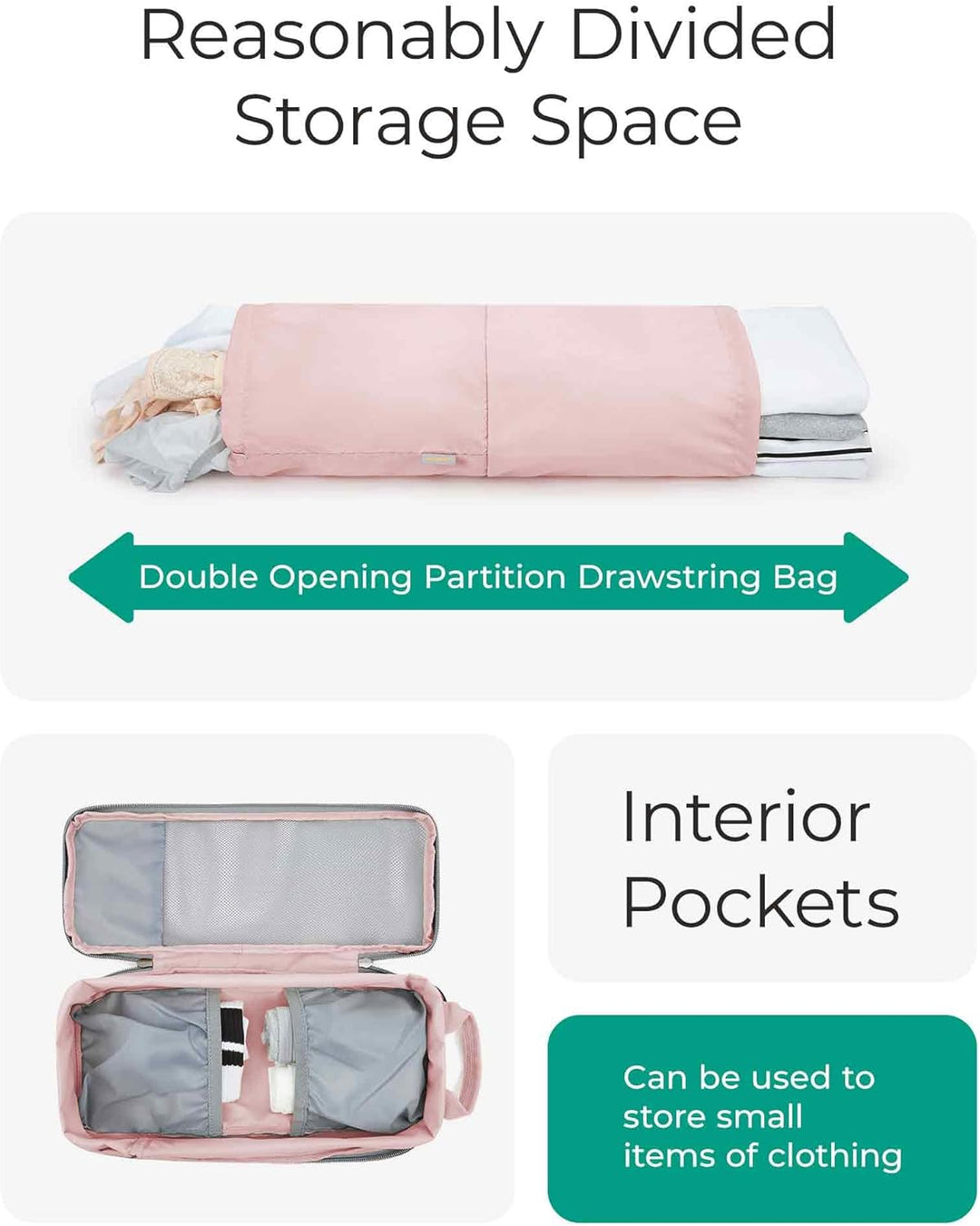 BAGSMART Packing Cubes Compression 6 Stück, Rucksack Koffer Organizer Packtaschen, Wasserdicht Packw