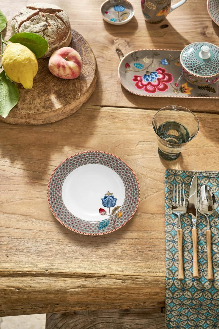 Pip Studio Blooming Tales Khaki Suppenteller 21,5cm