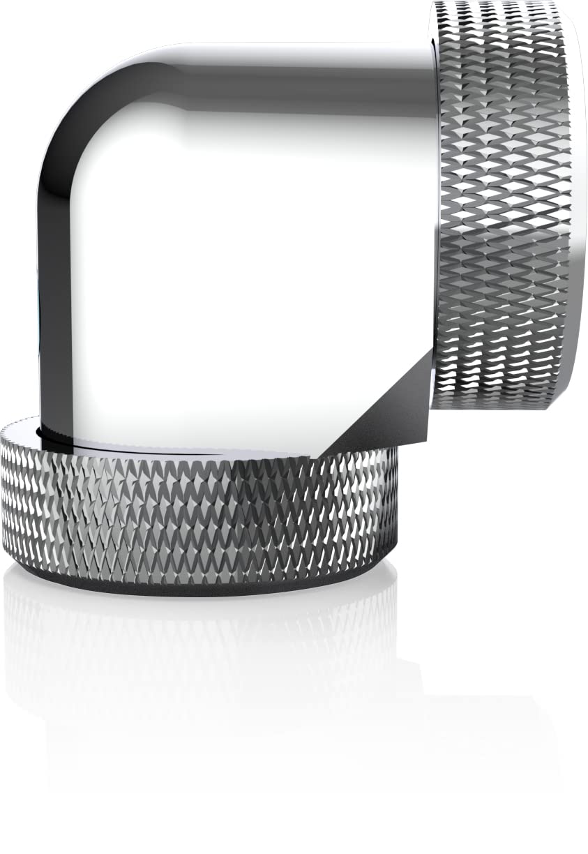 Raijintek Verbindungsstück PELIAS D140906, 14 mm, 90-Grad-Adapter, 6 Stück, silberfarben