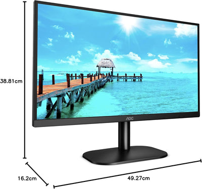 AOC 22B2H - 22 Zoll FHD Monitor (1920x1080, 60 Hz, VGA, HDMI) schwarz 22 Zoll VA keine Lautsprecher