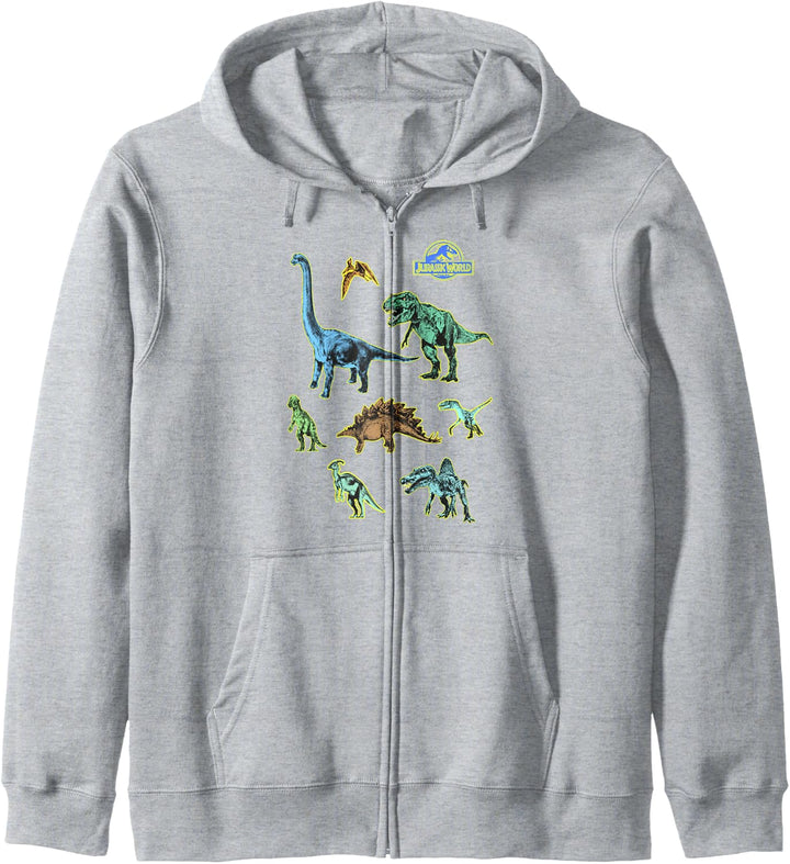 Jurassic World Neon Dinosaurs Kapuzenjacke